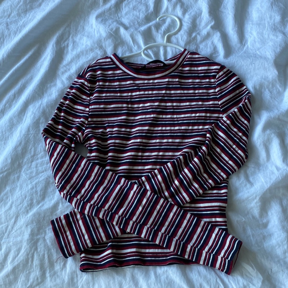 SHEIN striped long sleeve top
